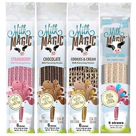 Range of milk magic straw choices